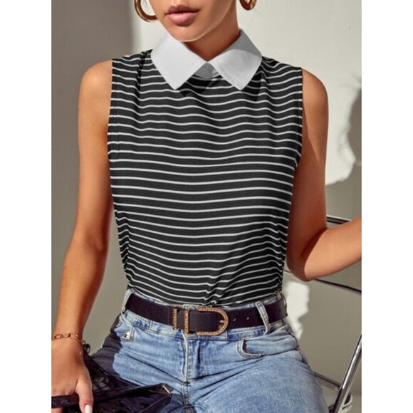 SHEIN Striped Top - Picture 1 of 4